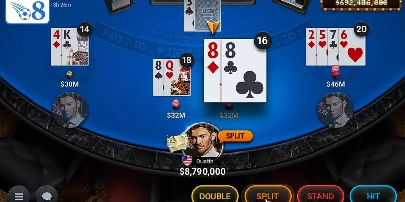 Luật Chơi Blackjack O8 – Hướng Dẫn Đầy Đủ Cho Bạn Cần Nắm 2 Quy định luật chơi chi tiết và một số lưu ý